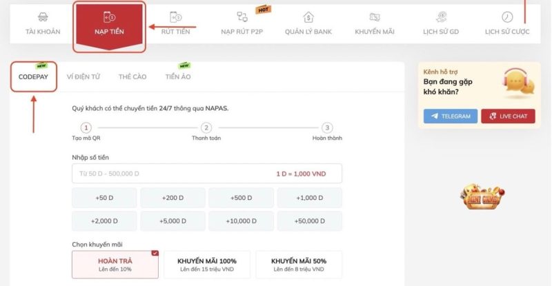 LODE88 Hướng Dẫn Nạp Tiền Nhanh Chóng Giành Cho Người Mới Tại Lode88